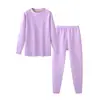Conjunto de ropa interior térmica de forro polar doble cara para niños, calidad A de calidad maternal e infantil, ropa de forro polar O'Leary para otoño e invierno, engrosada para niños y niñas