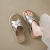 Sandalias con Faldas, Hermosas Sandalias para Mujer, Nuevo Estilo Verano 2025, Pantuflas Francesas de Suela Gruesa para Mujer, Ropa de Exterior de Verano, Gama Alta