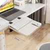 Tabla de Extensión de Escritorio Plegable Escritorio para Computadora Bandeja para Teclado Sin Perforaciones Extensión de Escritorio de Oficina Soporte de Brazo Ensanchado