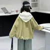 Abrigo de Primavera para Niñas 2026 Nueva Moda Estilo Coreano Celebridad de Internet Chaqueta de Primavera y Otoño para Niños Mayores