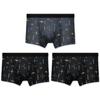 Ropa Interior para Hombre Bóxers Antibacteriales de Algodón Puro para Hombre Transpirables Estampados de Verano Delgados Talla Extra Pantalones Cortos Calzoncillos Bóxer de Algodón