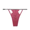 Comercio Electrónico Transfronterizo Europa y América Brillo Fino Encaje Hueco Calzones para Mujer Sexy Encaje Invisible Tanga de Cintura Baja Braguitas Triángulo