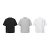 Ru Meng Marca Americana Tendência Estampa de Letras Simples Básica Manga Curta Camiseta Masculina Verão Tendência ins Solta Meia Manga Top