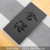 Bandeja de Té de Piedra Natural Negra Dorada Accesorios para Mesa de Té Incrustada para Hogar Cubierta de Piedra Entera Mesa de Té con Fuga