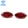 Venta al por mayor de fábrica circón rojo granate 1.5*3~7*14mm color forma de ojo de caballo circón piedra suelta