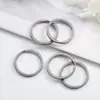 Anillo de Llave de Acero Inoxidable al por Mayorista de Fábrica Anillo Plano de Alambre Plano Anillo de Llave Cadena para Ropa Equipaje Accesorios Anillo para Colgar Juguetes