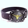 Hebilla de Cinturón de Aleación de Estaño-Zinc Antigua Electrochapada Águila Moda Hebilla de Cinturón Retro Personalizada Cabeza de Hebilla de Cinturón de Caballero Transfronterizo