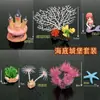 Conjunto Completo de Decoração para Paisagismo de Aquário Mijia Compatível com Fronteiras Decoração de Aquário Ornamentos de Rochas Castelo Fábrica