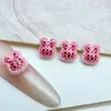 Novos Acessórios de Arte para Unhas DIY de Renda Xadrez de Resina, Adorno de Unha Usável, Acessórios para Capa de Celular