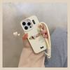 Funda de Teléfono de Cobertura Total con Patrón de Lichi y Perro Salchicha para Apple 17 iPhone 15 Pro con Correa 14/13 Mujer 16