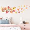 Nuevo FX-D255 - Adhesivo decorativo para pared, diseño de hojas de arce otoñal, ramas, para dormitorio, entrada de jardín de infancia, autoadhesivo
