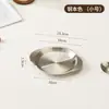 Prato de jantar redondo de aço inoxidável com duas alças, prato de servir redondo bicolor dourado e prateado, prato para lanche de frango frito, prato para bife, disponível em vários tamanhos para uso na cozinha