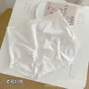 Saia Xiaolan M010 Bolinhas Retrô Algodão 100S Ultrafino de Fibra Longa Roupa Íntima Feminina Cintura Média Amiga da Pele Respirável Cueca Fio Dental Sem Costura