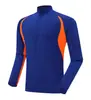 Traje de Ropa para Entrenamiento de Fútbol de Otoño e Invierno para Hombres y Mujeres Ropa Deportiva para Ocio al Aire Libre para Adultos y Niños Jersey de Manga Larga con Media Cremallera