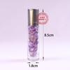 Botella de perfume de piedra semipreciosa de origen transfronterizo 10 ml Botella con rodillo de jade Botella de aceite energético de grava de cristal natural Masaje