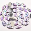 Malla de ojo de caballo acrílica cosida a mano, taladro para teléfono móvil, decoración para uñas DIY, diamantes de imitación, taladro de fondo plano, color cristal, venta al por mayor