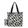 Bolsa tote grande preta 2026 nova moda bolsa de ombro para o dia a dia com zíper, bolsa para mãe e filha, logotipo personalizável