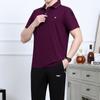 Playera de manga corta para papá, traje deportivo de verano para hombres de mediana edad y mayores, ropa para hombre 2021 Nuevo Día del Padre ropa casual para hombre