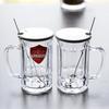 Copo de Vidro Temperado com Anti-queda de Granizo Resistente ao Calor Copo de Chá Doméstico de Grande Capacidade Copo para Suco Cerveja Copo para Leite Água