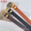 Cinto Feminino de Alta Qualidade 3cm Novo Designer Xiaohongshu Moda Versátil Fivela de Pino Estilo Coreano Tendência