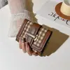 Moda Coreana Estilo Primavera/Verano 2026 Tarjetero Sencillo Gran Capacidad Cartera de Tarjetas Delgada Lujo Ligero Cartera de Tela Multifuncional
