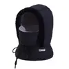 Bufanda con máscara gruesa de invierno, gorro tipo Lei Feng integrado, gorro cálido para mujer, a prueba de viento para montar, gorro de algodón a prueba de frío