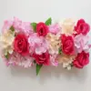 Fila de Flores de Simulación Rosa Hortensia 20x50 cm Accesorios de Boda Arco Flor de Seda Escenario T Pasillo Flor Flor de Seda de Simulación