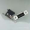 Con doble orificio para oreja borde recto borde rizado con pie de bahía asiento madre USB2.0 asiento madre SMT de parche horizontal de 9 PIN