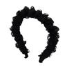 Temperamento Combinable Popular en Internet Aro para el Cabello Estilo Mori Corea del Sur Súper Hada Malla Plisada Diadema Sentido Avanzado Parte Superior Craneal Alta Tarjeta para Lavar el Cabello