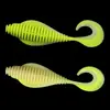 Cebo Luya con tornillo, cebo blando, rollo de cola, pupa voladora, 8 cm/10,5 cm, cebo falso Luya, material de PVC, fábrica al por mayor