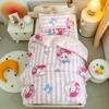 Conjunto de tres piezas de algodón para niños de Sanrio, edredón de jardín de infantes de clase A, conjunto de seis piezas, edredón de bebé de algodón puro Coolomi, primavera