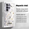 Lista de Classificação de Estações Norte-Americanas Capa para Celular Daisy Adequada para Galaxy S23/S24 Capa Protetora Transparente Magnética Estilo Europeu e Americano S25