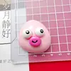 Biscoito de queijo com olhos grandes engraçado acessórios de resina cola de creme DIY capa de celular grampo de cabelo copo d'água adesivo de geladeira chaveiro