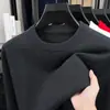 Suéter cruzado para hombre, cuello redondo, casual otoño/invierno, engrosado para abrigar, tejido de alta calidad, suéter de lana para hombre