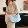 Bolsa Lua Única com Alça de Ombro Plissada para Mulheres 2026 Nova Bolsa Grande de Dumpling para o Dia a Dia Bolsa de Ombro Única Transversal