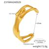 Pulseira feminina criativa transfronteiriça de abertura do corpo Pulseira personalidade europeia e americana rede vermelha aço titânio banhado a ouro 18K fundição indústria pesada