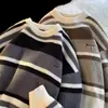 Suéter Japonês Retro Listrado Color-Blocking Camisa Base Malha Inverno Tendência Malha Solta Top Estilo Masculino