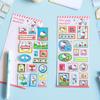 Desenho Japonês Katie Molho Estampagem a Quente Carimbos Adesivos Material de Decoração para Caderno DIY Adesivos para Celular Diário Adesivos Infantis 5 Estilos