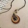 Nuevo Collar de Pluma Zen de Bronce Estilo Chino para Mujer, Accesorio de Cadena Larga de Doble Capa Estilo Étnico Bohemio para Suéter