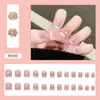 Explosões Vermelhas da Internet Puro Desejo Estilo Simples Usar Armadura Diariamente Manicure Branca Peças Europeias e Americanas Francesa Longa Armadura Removível