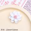 Flores Coloridas Multicapa Hechas a Mano DIY Pegamento Crema Imán para Refrigerador Pasador para el Cabello Diadema Accesorios de Resina Material al por Mayor