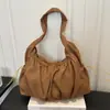 Bolsa Feminina de Veludo Simples de Grande Capacidade Transfronteiriça 2026 Novo Estilo Tendência Grande Capacidade Casual para o Dia a Dia Bolsa de Ombro Único