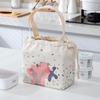 Bolsa de hielo con impresión de cuerda de tracción, tela aislante de moda, impermeable, portátil, para el almuerzo, bolsa aislante, bolsa de hielo, venta al por mayor