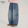 Jeans YOJIA para Niñas 2026 Otoño Nuevos Pantalones para Niños Mayores, Pierna Ancha Versátiles de Otoño Largos de Moda