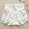 Calcinhas Femininas Seamless de Seda com Cintura Alta para Controle da Barriga e Levanta Bumbum, com Forro Antibacteriano, Calcinhas Renda para Controle Pós-Parto da Barriga