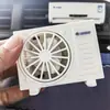Adorno de ambientador de aire para coche modelo aire acondicionado, eliminador de olores de alta gama de larga duración, difusor de fragancia para interior de coche alimentado por energía solar