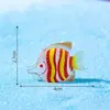 Paisaje en miniatura, creativo, que brilla en la oscuridad, colorido, figuras de peces planos - Accesorios decorativos DIY para acuarios de océano, adornos pequeños