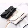 Nuevo estuche portátil de cuero para gafas, bolsa suave, moda, gafas de sol, hebilla única, estuche para espejo, cuero PVC, estuche para gafas de sol 05