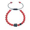Europa y Estados Unidos nueva piedra natural Ojo de Tigre Amarillo Pino Blanco pulsera de turmalina con cuentas ajustable para mano de hombre cuerda para la mano cuerda para la mano al por mayor