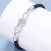 Pulseira original para casais de homens e mulheres um par de corda preta e vermelha trançada pulseira de mão moda estudantil presente para comemorar uma geração de cabelo